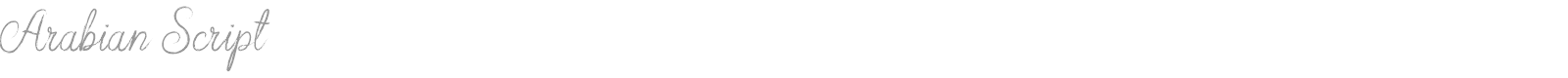 Arabian Script font preview